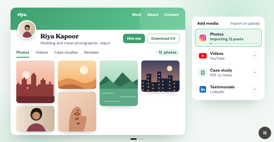 Adding images, video and case studies