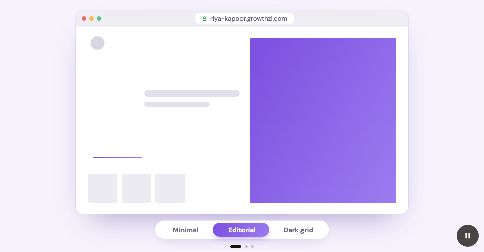 Browsing ready portfolio layouts