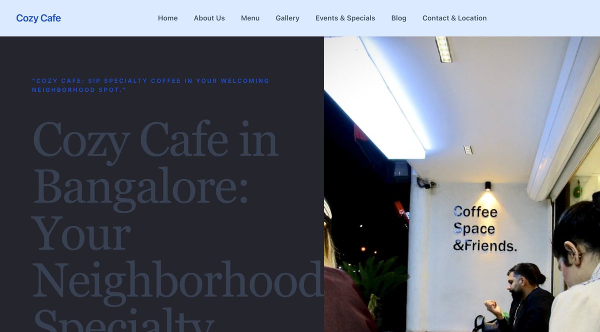 Cozy Cafe