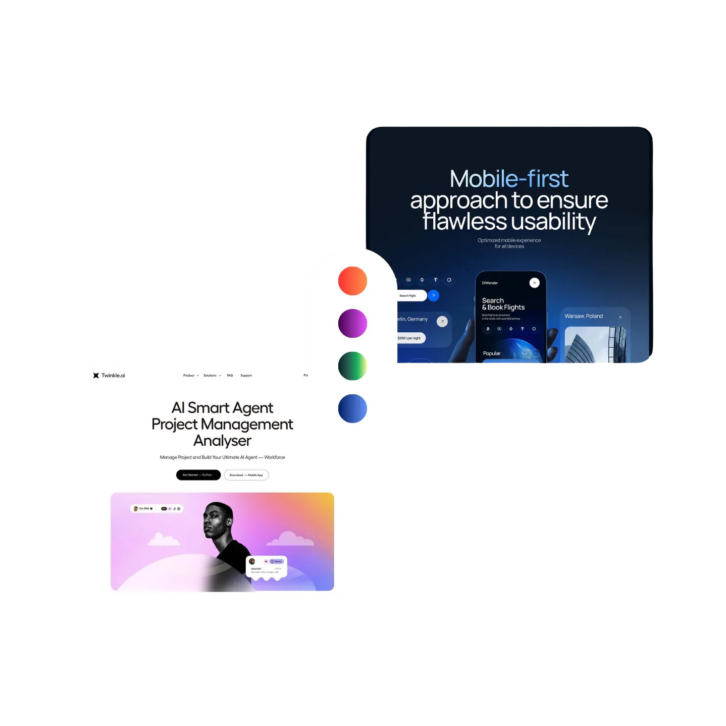 Growthzi AI website generation result preview